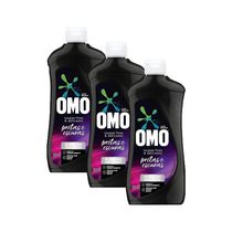 Kit 3 Sabão Líquido OMO Roupas Finas e Delicadas Roupas Pretas e Escuras 900ml