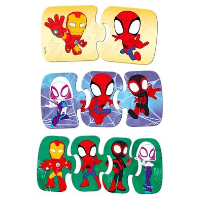 Quebra Cabeça Progressivo 9 Peças Spidey - Toyster 8069