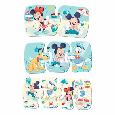 Quebra Cabeça Progressivo 9 Peças Mickey - Toyster 8068