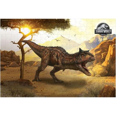 Quebra Cabeça Jurassic World Carnotauro 200 Peças Mimo 2063