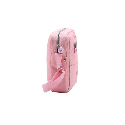 Bolsa Transversal Feminina Crinkle Nylon Chenson 8732238 Rosa