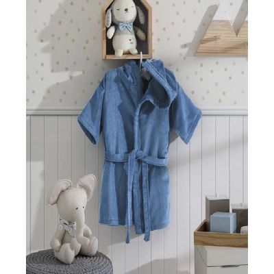 Roupão Infantil com Capuz Velour G Dohler Branco