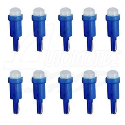 Kit 10x Lampada Led Pinguinho Painel T5 C/Suporte Cores Azul