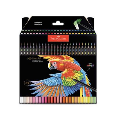LAPIS DE COR 100 CORES SUPER SOFT NOVA EDICAO FABER CASTELL