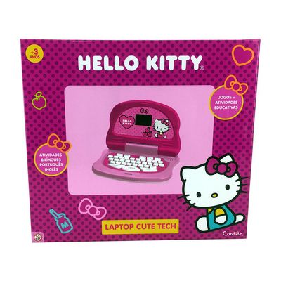 Laptop Infantil Educativo Candide Hello Kitty Tech Bilíngue