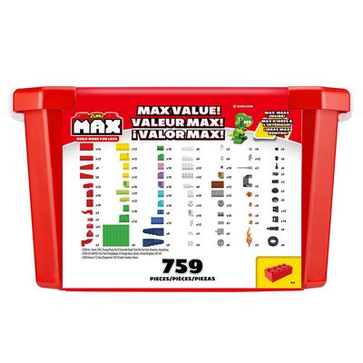 Conjunto de Blocos de Construção Max, Candide, 759 peças