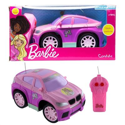 Kit Barbie - Veículo Controle Remoto Style Machine + Laptop Infantil Bilíngue