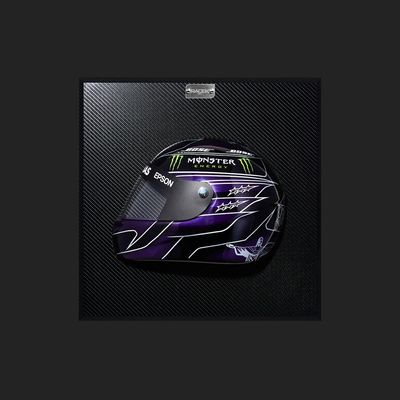 Quadro 3D Decorativo Helmet LH 2019 Preto G53 - Gran Belo