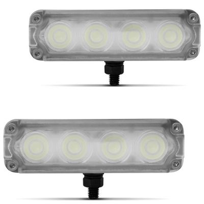 Farol Slim Strobo Estrobo Safetycar Luz Milha Power Led Super Branco Par