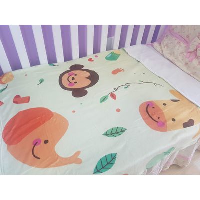 Manta Baby Confort Microfibra Estampada 90cmx1,20m Bichinhos
