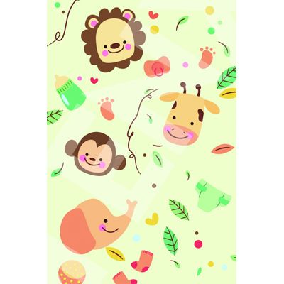 Manta Baby Confort Microfibra Estampada 90cmx1,20m Bichinhos