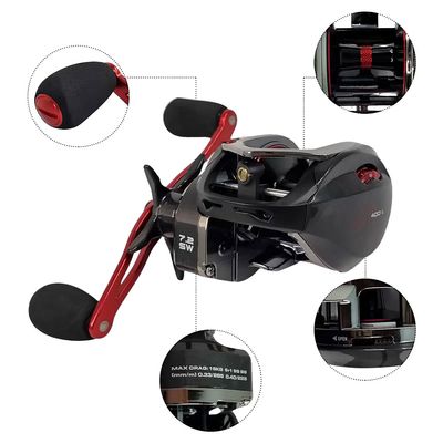 Carretilha Big Game LX 400L Pop Drag 15kg 7Rol - Esquerda