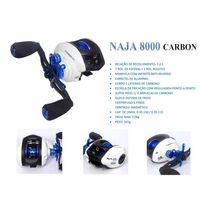 Carretilha para Pesca Maruri Naja Carbon 8R - Esquerda