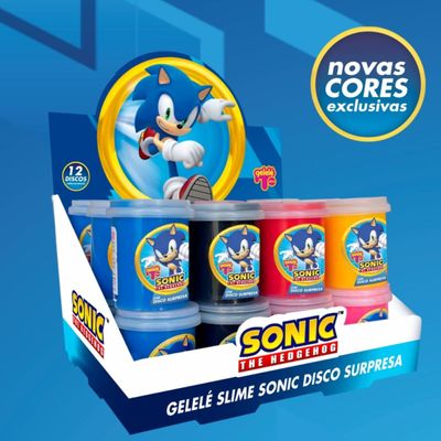 SLIME GELELÉ SONIC COM DISCO SURPRESA - 152G - SORTIDO