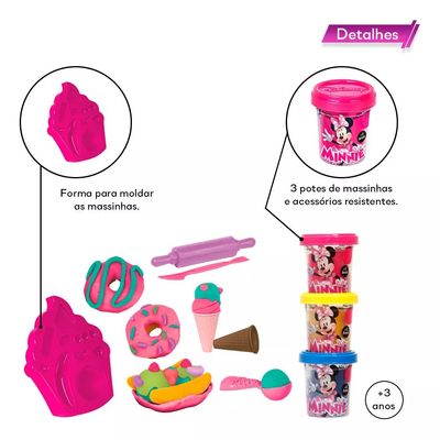 Massinha De Modelar Disney Minnie Doceria - Cotiplás 2691