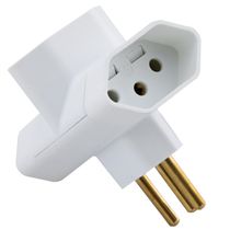 Plugue T 2P+T 250 V 10 A Tramontina Branco