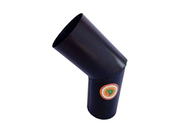 Curva Para Tubo De Chaminé Preto Diâmetro 20cm