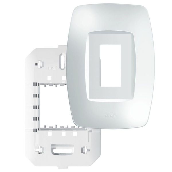 Placa 4"" X 2"" Com Suporte 1 Módulo Vertical Elegance - 2758 - Fame Placa 4x2