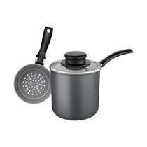 Cuscuzeira Tramontina em Alumínio com Revestimento Interno e Externo em Antiaderente Starflon Max Chumbo 10 cm 0,8 L