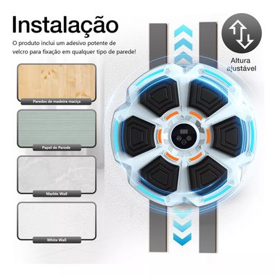 Maquina de Boxe Treino em Casa Com Interatividade