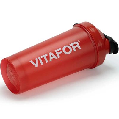 Coqueteleira Whey Vermelha Vem Viver Bem 600mL Vitafor