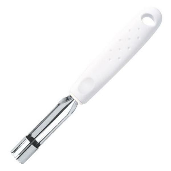 Extrator de Polpa Tramontina Utilita em Aço Inox com Cabo de Polipropileno Branco