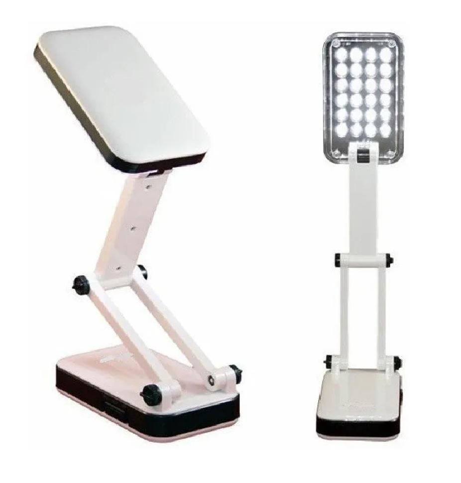 Led Dobrável Retrátil Recarregável P/ Mesa Escritório Leitura