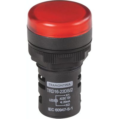 Sinalizador Tramontina TRD16-22DS/2 12 V Vermelho