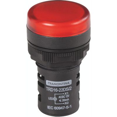 Sinalizador Tramontina TRD16-22DS/2 12 V Vermelho
