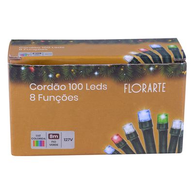 Pisca Led Fio Verde Com 8 funções 127V Colorido UNICA
