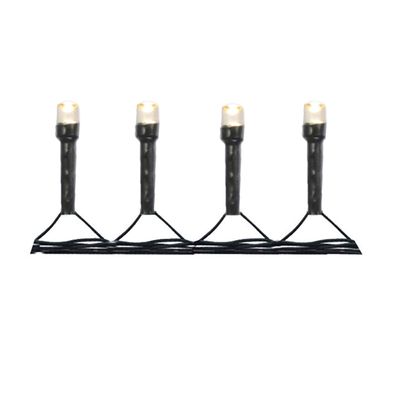 Cordão 100 LEDs Fio Verde com 8 Funções 127V Branco Quente 8m D&A UNICA