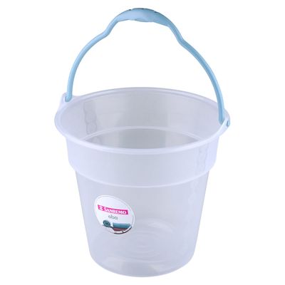 Balde Sanremo em Plástico Cristal Transparente com Alça 8L UNICA