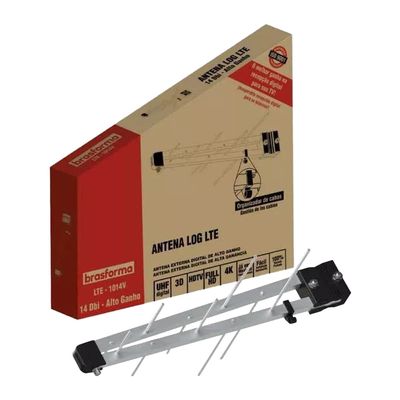 Antena Externa Brasforma LTE-1014V Log Digital 10 Elementos UNICA