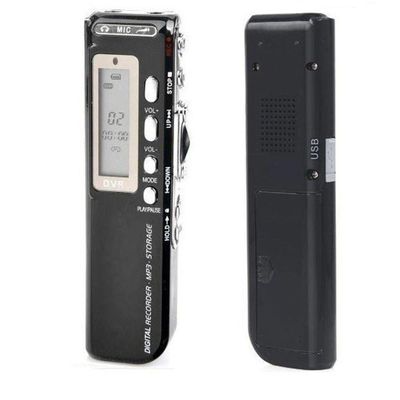 Gravador De Voz Digital 8gb com Escuta Telefonica Mp3 Mt-557