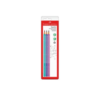 Lápis Grafite Faber Castell Spark Glam com 3 Unidades UNICA
