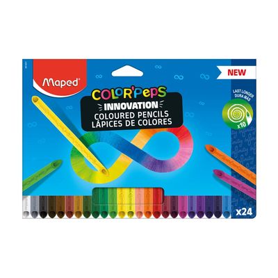 Lápis de Cor Maped Color Peps Infinity com 24 Cores UNICA