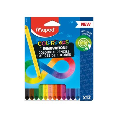 Lápis de Cor Maped Color'Peps Infinity com 12 Cores UNICA