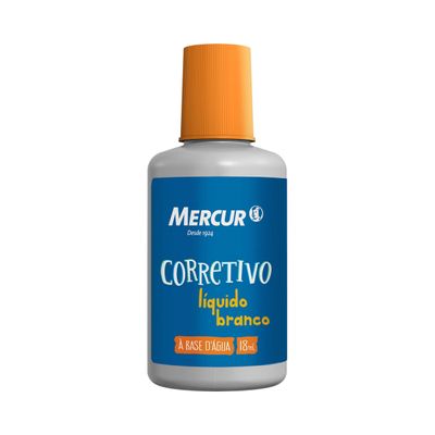 Corretivo Líquido Mercur Base de Água Branco 18ml UNICA