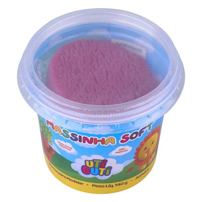 Massa de Modelar Canson Soft Utiguti Base de Amido Rosa Escuro 140g UNICA