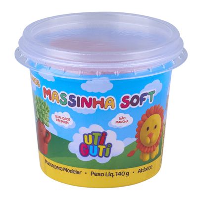 Massa de Modelar Canson Soft Utiguti Base de Amido Rosa Escuro 140g UNICA