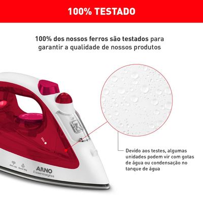 Ferro a Vapor Arno Essentialgliss com Base Antiaderente FMQ 220V UNICA