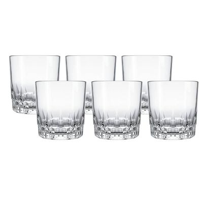 Jogo de 6 Copos de vidro 290ml Vegas Rocks Nadir UNICA