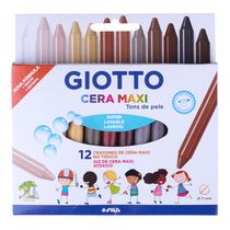 Gizão de Cera Giotto Tons de Pele 12 Cores Fila Canson