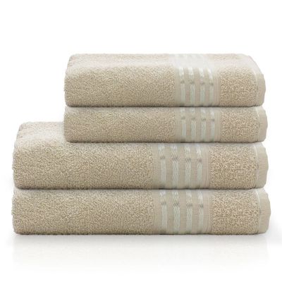 Toalha de Rosto Camesa Decor 99% Algodão Bege UNICA
