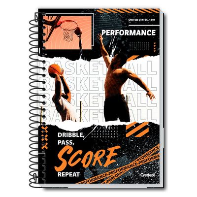 Caderno Universitário Masculino Performance 160F/10 Matérias Credeal UNICA