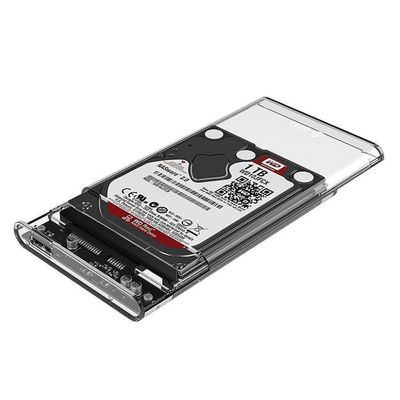 Adaptador Case De Gaveta Hd Sata Externo Notebook Slim Usb 3.0 - Transparente