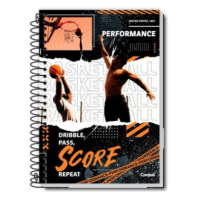 Caderno Universitário Masculino Performance 80F/1 Matéria Credeal UNICA