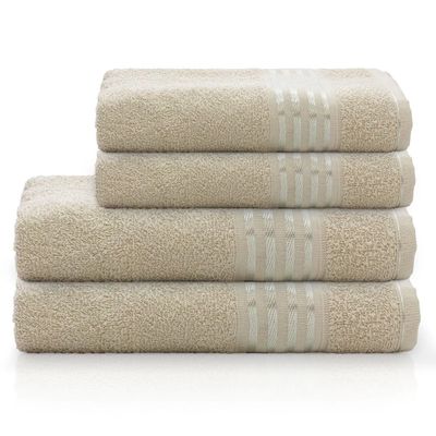 Toalha de Banho Camesa Decor 99% Algodão Bege UNICA