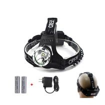Lanterna De Cabeça Led Cree T6 Zoom Bike Com 2 Baterias e Carregador Veicular