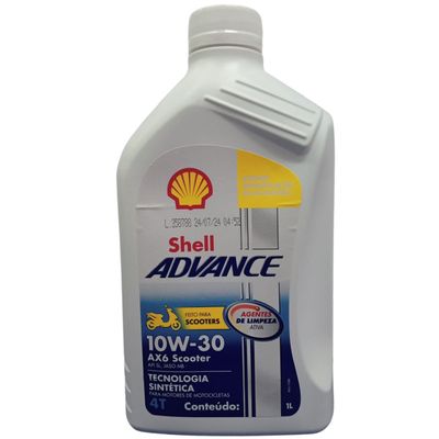 Óleo Motor Advance 4T AX6 Scooter 10W30 Sintético - 1L